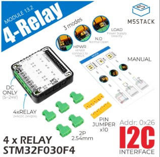 M5Stack M121 Vierkanal-Relais-Modul (STM32)